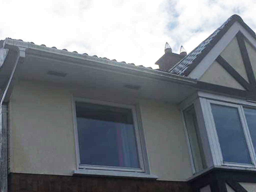 Black-PVCu-Fascia-&-Soffit-Guttering-2-Before
